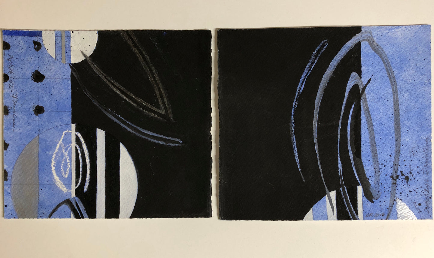 If Dawn Comes, diptych (framed)