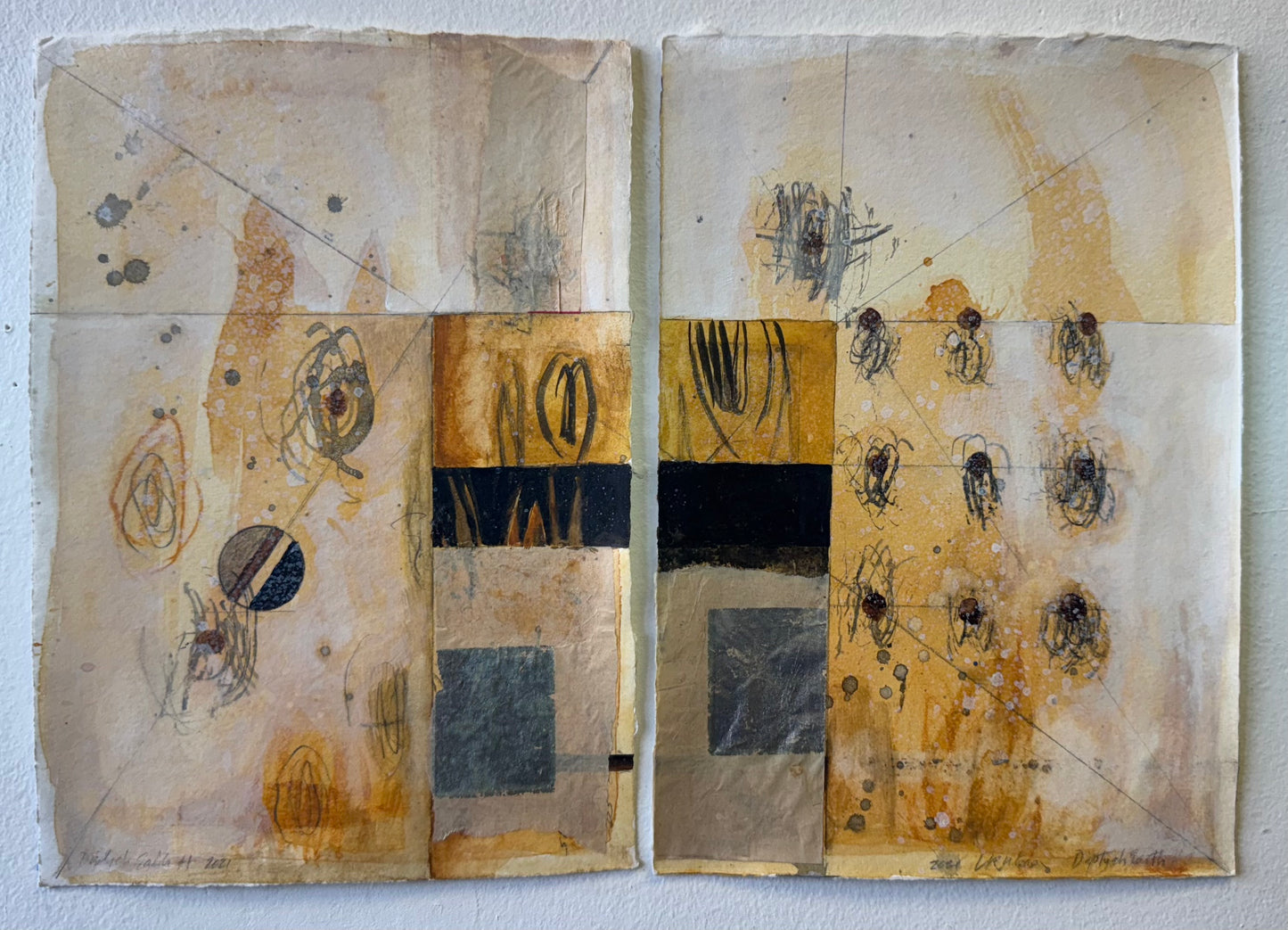 Mapping Earth #2, diptych