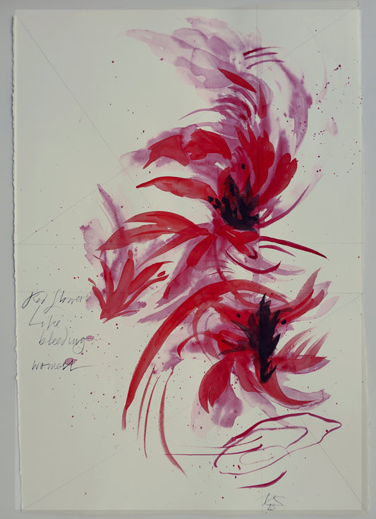 Amaryllis #1, Red Flowers Like Women